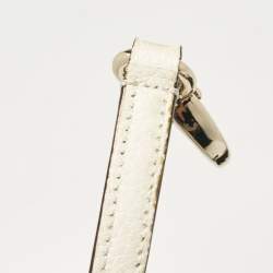 Pre Owned Kate Spade White Leather Carli McCall Street Satchel