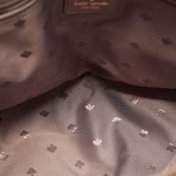 Kate Spade Taupe Brown Leather Patterson Drive Medium Dome Satchel