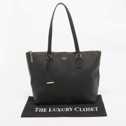 Kate Spade Black Leather Cameron Street Lucie Tote