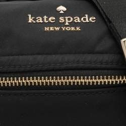 Kate Spade Black Satin Belt Bag