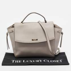 Kate Spade Light Beige Leather Way Lilah Top Handle Bag