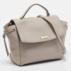 Kate Spade Light Beige Leather Way Lilah Top Handle Bag