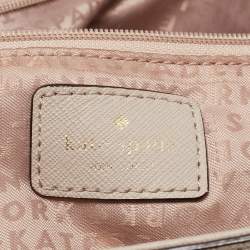 Kate Spade Light Beige Leather Way Lilah Top Handle Bag