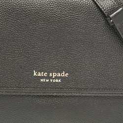 Kate Spade Black Leather Polly Convertible Flap Shoulder Bag