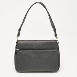 Kate Spade Black Leather Polly Convertible Flap Shoulder Bag