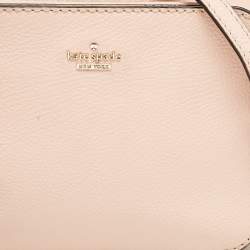 Pre Owned Kate Spade Pink Leather Kingston Drive Arla Crossbody Bag