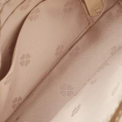 Pre Owned Kate Spade Gold Quilted Leather Amelia Jeweled Chain Shoulder Bag