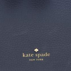 Pre Owned Kate Spade Blue Leather Hayes Street Tote