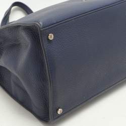 Pre Owned Kate Spade Blue Leather Hayes Street Tote