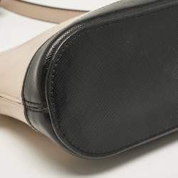 Pre Owned Kate Spade Beige/Black Leather Small Spencer Crossbody Bag