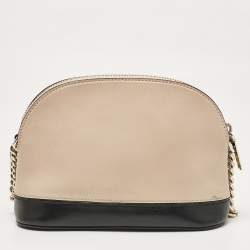 Pre Owned Kate Spade Beige/Black Leather Small Spencer Crossbody Bag