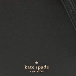 Pre Owned Kate Spade Black Leather Luna Crescent Crossbody Bag