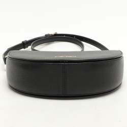 Pre Owned Kate Spade Black Leather Luna Crescent Crossbody Bag