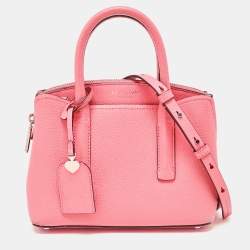 Kate Spade Peach Leather Margaux Mini Satchel 