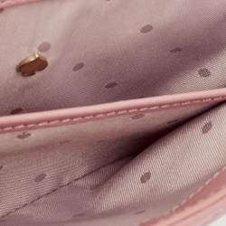 Pre Owned Kate Spade Pink Quilted Leather Mini Emerson Place Vivenna Shoulder Bag