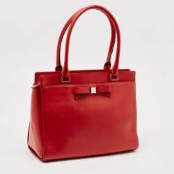 Kate Spade Red Leather Beacon Court Jeanne Tote
