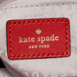Kate Spade Red Leather Beacon Court Jeanne Tote