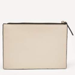 Pre Owned Kate Spade Beige/Black Leather Cameron Street Clarise Crossbody Bag