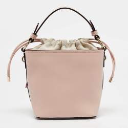 Kate Spade Pink Leather By The Pool Flamingo Pippa Bucket Bag
