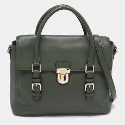 Kate Spade Olive Green Leather Lola Avenue Rollins Tote