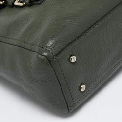 Kate Spade Olive Green Leather Lola Avenue Rollins Tote