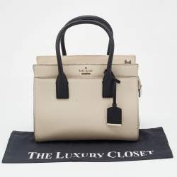 Kate Spade Beige/Black Leather Cameron Street Candace Tote