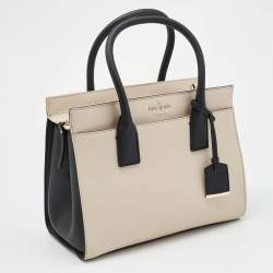 Kate Spade Beige/Black Leather Cameron Street Candace Tote