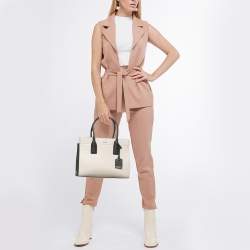 Kate Spade Beige/Black Leather Cameron Street Candace Tote