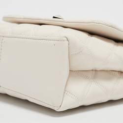 Kate Spade Ivory White Quilted Leather Natalia Flap Shoulder Bag