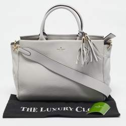 Kate Spade Grey Leather Larson Tote