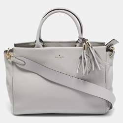 Kate Spade Grey Leather Larson Tote