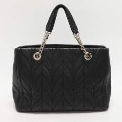 Pre Owned Kate Spade Black Quilted Leather Briar Lane Tote