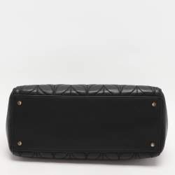 Pre Owned Kate Spade Black Quilted Leather Briar Lane Tote