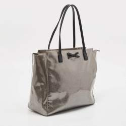 Kate Spade Dark Beige Glitter PVC Mavis Street Taden Tote