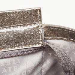 Kate Spade Dark Beige Glitter PVC Mavis Street Taden Tote