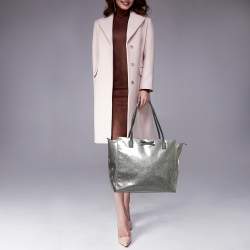 Kate Spade Dark Beige Glitter PVC Mavis Street Taden Tote