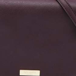 Kate Spade Plum Purple Leather Large Laurel Way Carsen Crossbody Bag