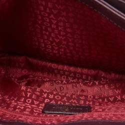 Kate Spade Plum Purple Leather Large Laurel Way Carsen Crossbody Bag