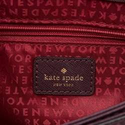 Kate Spade Plum Purple Leather Large Laurel Way Carsen Crossbody Bag
