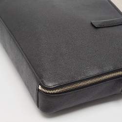 Pre Owned Kate Spade Black/Beige Leather Margaux Universal Laptop Bag