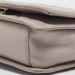 Pre Owned Kate Spade Light Mauve Quilted Leather Emerson Place Vivenna Shoulder Bag