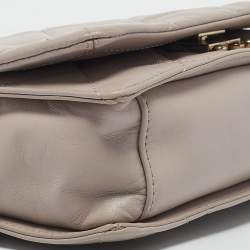 Pre Owned Kate Spade Light Mauve Quilted Leather Emerson Place Vivenna Shoulder Bag