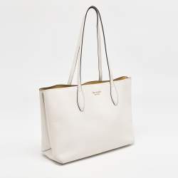 Kate Spade Off White Leather Aldy Tote