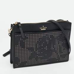 Kate Spade Black Leather Cameron Street Clarise Crossbody Bag  