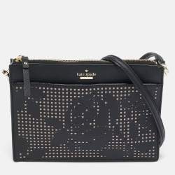 Kate Spade Black Leather Cameron Street Clarise Crossbody Bag  