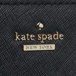 Pre Owned Kate Spade Black Saffiano Leather Cameron Street Zip Crossbody Bag