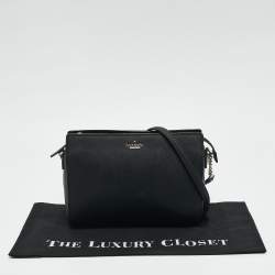 Pre Owned Kate Spade Black Saffiano Leather Cameron Street Zip Crossbody Bag