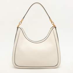 Pre Owned Kate Spade White Leather Gramercy Hobo
