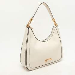 Pre Owned Kate Spade White Leather Gramercy Hobo