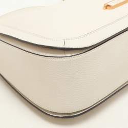 Pre Owned Kate Spade White Leather Gramercy Hobo